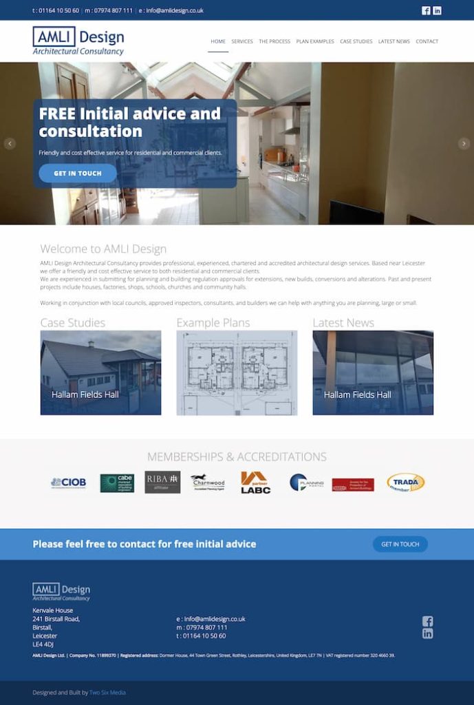 Architects website design